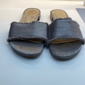 Satin slip on sandals Chinese laundry